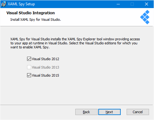 Visual Studio installer